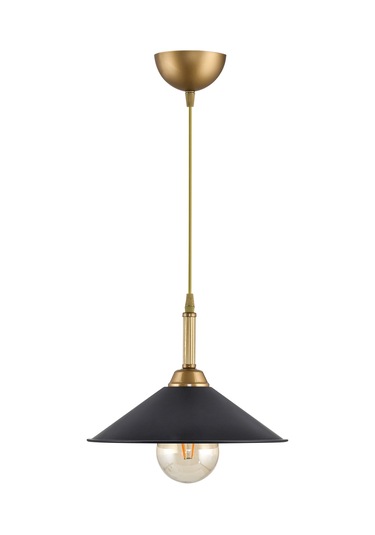 Dede Tekli Ufo Sarkit Avize Siyah Dekoratif Obje