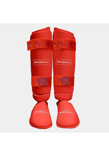 Dragondostore Arawaza Wkf Onaylı Kaval Ayak Koruyucu Kırmızı- Mavi