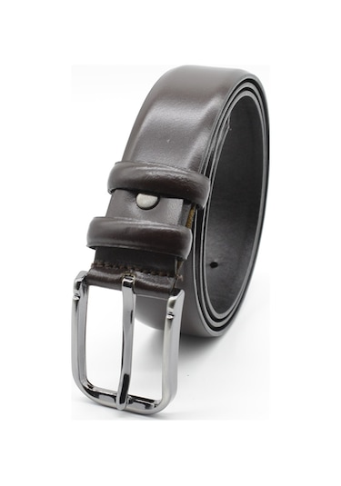 İmza Kahverengi Düz Classic Deri Dikişsiz Kemer 1046260307 130 CM