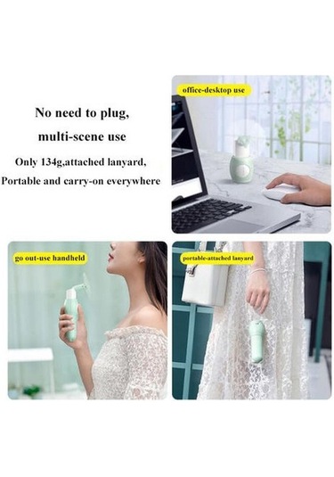 Mini Taşınabilir Fan Soğutucu Vantilatör Nok6yd Yeşil