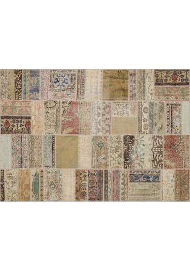 Yumuşak Ve Konforlu Patchwork Halı 230x160 Cm 6341