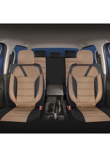 Pandami Oto Koltuk Kılıfı, Tam Set, Tay Tüyü / Taba