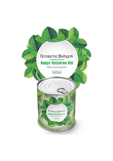Konserve Bahçem Evde Konservede Sultani Bamya Yetiştirme Kiti