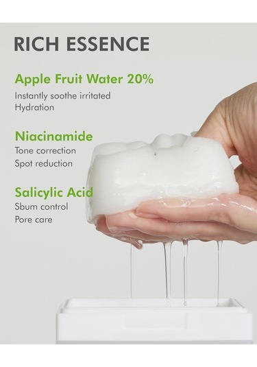 Dermal Elma Özlü Gözenek Temizleyici Aydınlatıcı Peeling Tonik Toner Pedi 80 Adet