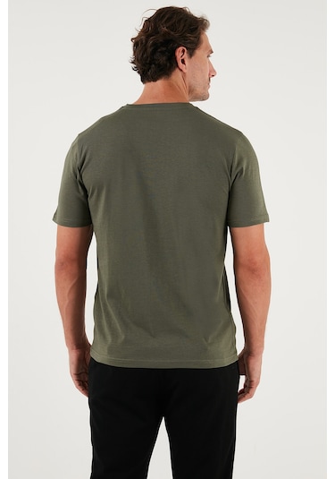 Buratti Pamuklu Regular Fit Bisiklet Yaka Erkek T Shirt 59020204 Haki