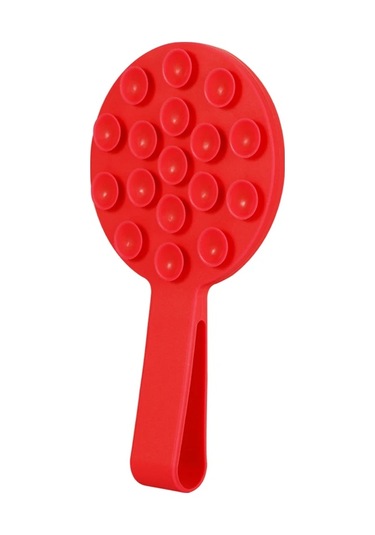 Goldenqian Şeker Renkli Çok Fonksiyonlu Manyetik Evrensel Tutucu Magsafe İphone İçin Uygun Silikon Emme Tutucu Montaj Aynası Red Red