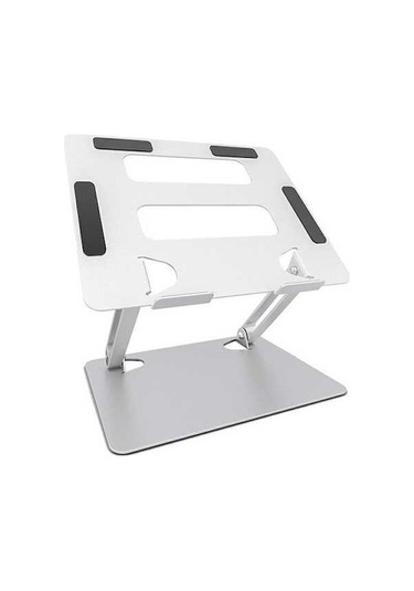 Ebitda 17,3 Katlanabilir Alüminyum Tablet Standı, Soğutucu Dizüstü Bilgisayar Yükselticisi, Gümüş