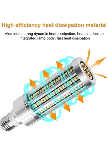 Fortunelane 15w E27 Led Mısır - 6000k Soğuk Beyaz, 110-277v, Alüminyum, Tasarruflu İç Aydınlatma Diğer