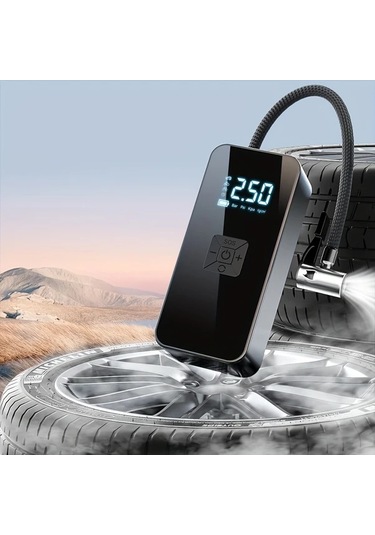 Xuweiwei Araba Hava Şişirme Cihazı Kablosuz Çift Kullanım Taşınabilir Çok Fonksiyonlu Elektrikli Hava Pompası Araba Ve Motosiklet Lastikleri İçin