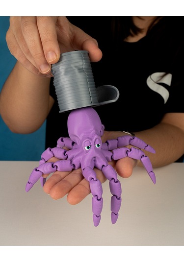 Hareketli Şapkalı Ahtapot 20cm