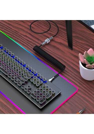 Youtek Hxsj H-1 Mekanik Klavye İçin Esnek Type-c Usb Kablosu - Nylon Örgülü, Çekilebilir, Çoklu Renk Seçeneği