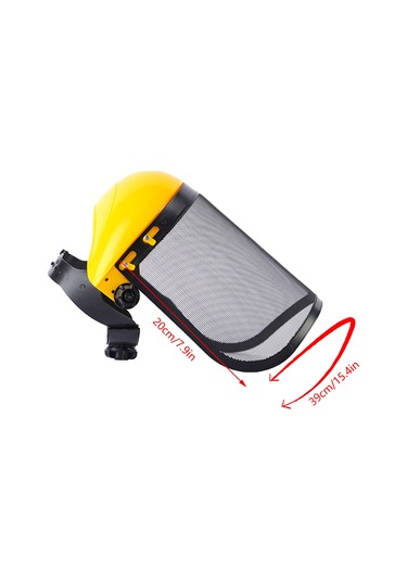 Gajeena Güvenli Bahçe Korumalı Maske - Tam Yüz Çelik Ağı, Ağırlıksız Taşınabilir, Çim Biçme Ve Ekipman Montajı İçin