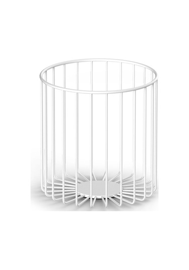 Çamaşır/havlu Sepeti, Tel - Mat Beyaz Mat Beyaz