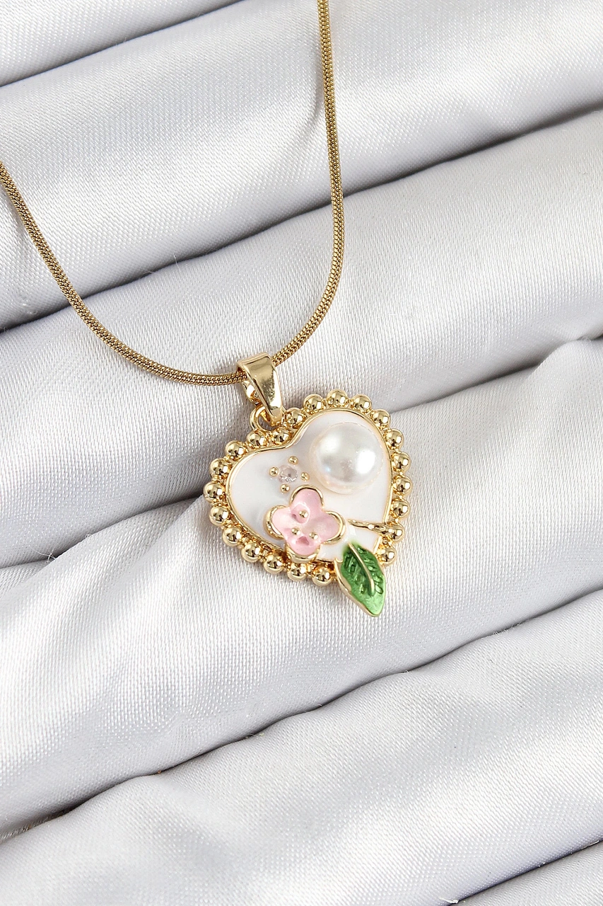 Dodes Dodes 316l Çelik Sanatsal Portre Model Gold Renk Kadın Kolye Tg27bko10486 Çok renkli