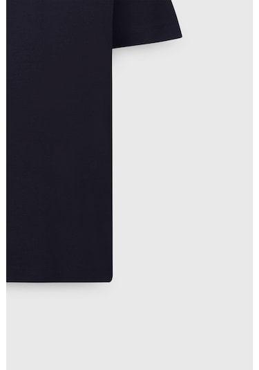 Ac&Co / Altınyıldız Classics Erkek Pamuk Modern Fit Normal Kesim Bisiklet Yaka Tişört Lacivert