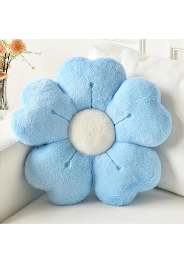 Trendooze Yumuşak Papatya Yastığı 11.81 İnç Beyaz, Sunshine022 Yatak Kanesi İçin Dekoratif Beyaz Beyaz