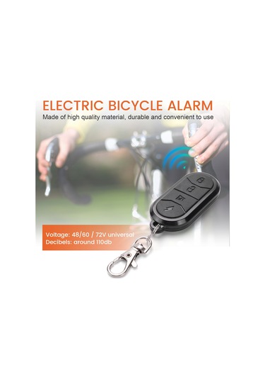 Anjiexun Ebike Alarm Sistemi Çift Uzaktan Kumanda 36v 48v 60v 72v Evrensel