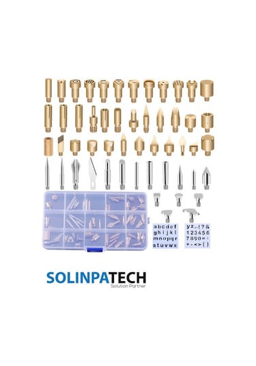 55 Parça Ahşap Yakma Uç Seti – Genişletilmiş Ağaç Dağlama ve Oyma Uçları Koleksiyonu