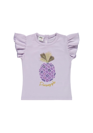 Civil Baby Ananas Baskılı 6-18 Ay Takım - Lila