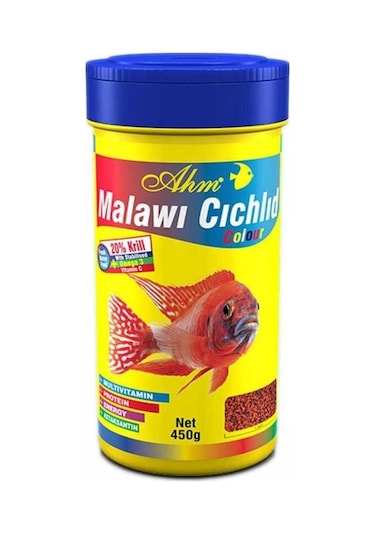 Ahm Malawi Cichlid Granulat Colour Balık Yemi 100 ML