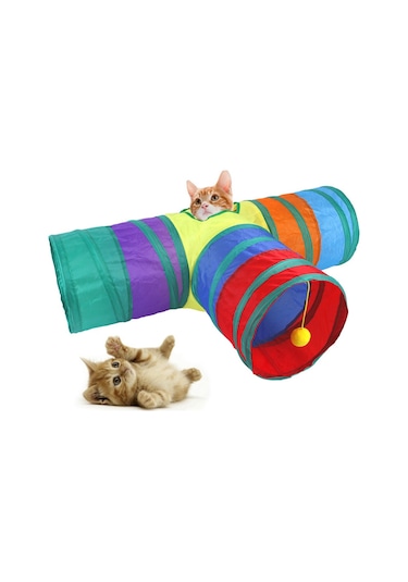 Mucit Home Kapalı Katlanabilir Kedi Tüneli