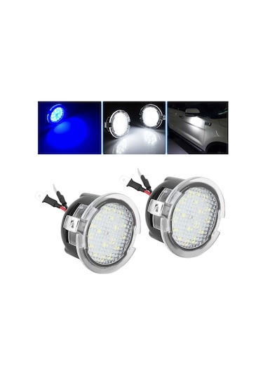 Springsun Ford F-150/edge/mondeo Led Ayna Puddle Işığı, Sağ-sol Çift, Direk Değişim, Plug&play, 1.8w, 18 Led, Uyumlu Modeller
