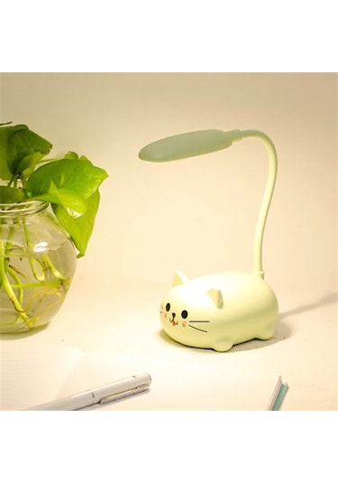 Akrobatik Şarjlı Tavşan Masa Lambası Yeşil