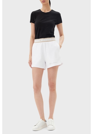 Ea7 Bayan Short 7w000280 Af12501 U0002 Beyaz Beyaz