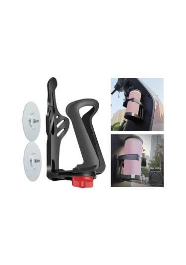 Suntek Bisiklet Su Şişesi Tutucu Taşınabilir Hafif Şişe Siyah