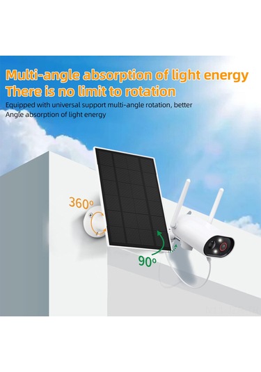 Geeroyoo "4000mah Pil Dahili 3.3w Güneş Panelli Şarj Cihazı - Ip65 Su Geçirmez, 360 Ayarlanabilir, Type-c Ve Micro Usb"