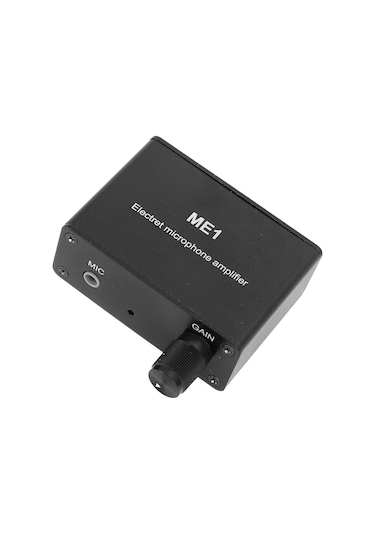Moveevo Alüminyum Elektret Mikrofon Amfi - 0-20db Kazanç Ayarı, 3.5mm Giriş, 3 Çıkış Portu, 10+ Saat Kullanim Süresi