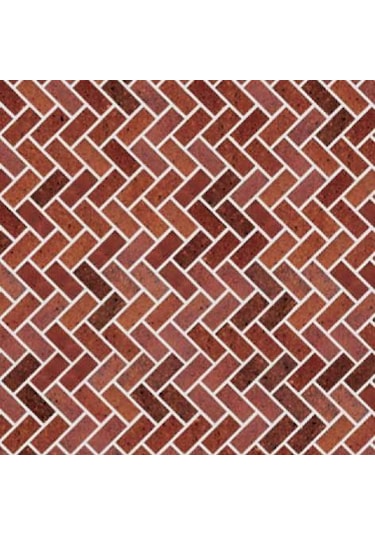 Eshel Maket Kırmızı Zikzak Desenli Karton Duvar 1/100 3'lü