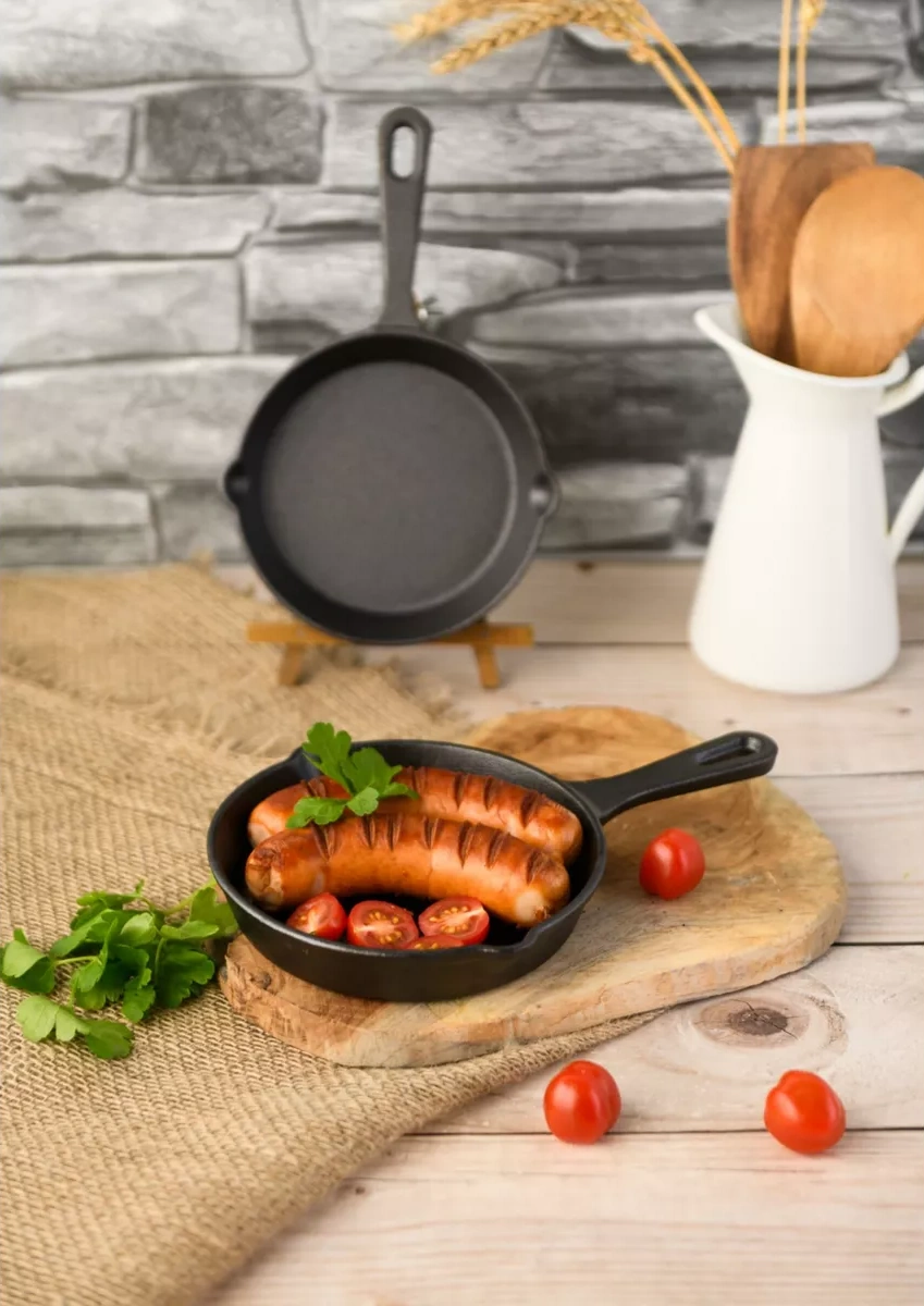 Good Grill Küçük Dökme Demir Tava, 15 Cm 180815713 Siyah