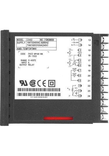 Mufunye Ch402fk02-m An-nn Sıcaklık Kontrol Cihazı - Akıllı Pıd Regülatörü, Üst/alt Alarm, Röle Çıkışı, Enjeksiyon, Paketleme İçin