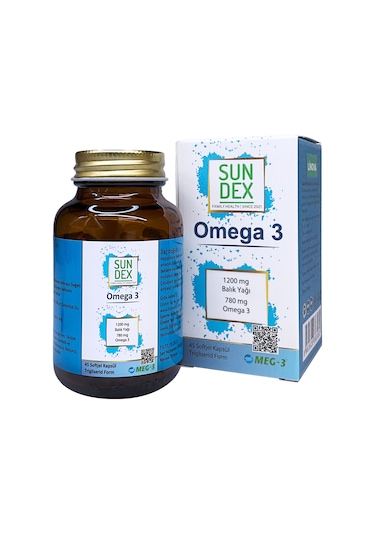 Sundex Omega 3 1200 MG 45 Softjel Kapsül