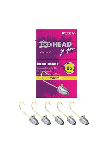 Fujin Rock-head 6no Aji Game Jighead 2 GR