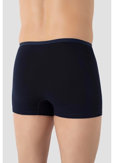 Arma Yıldız Erkek İnce Bel Lastikli Bambu Boxer Lacivert 5'li Paket Lacivert