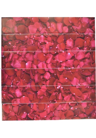 Shineyee 6 Adet 3d Pvc Merdiven Stickerı - Otomatik Yapışkan, Su Geçirmez, Dekoratif Gül Yaprağı Deseni, 100x18 Cm, Kolay Kurulum Diğer