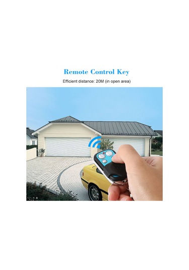 Mufunye 4 Tuşlu Metal Rf Kumanda, 433mhz 1527 Çip, 20m Uzaklıkta Jalet Kapı/gara Kapısı Kontrol, Sonoff 433mhz Ürünleriyle Uyumlu, Im121218034 Modeli