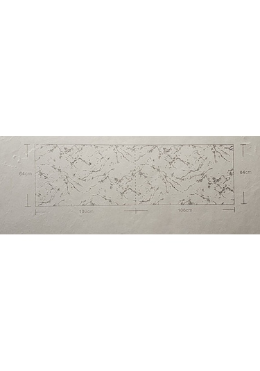 İthal 16m2 Duvar Kağıdı Mermer Desen 3boyutlu Simli Silinebilir Krem