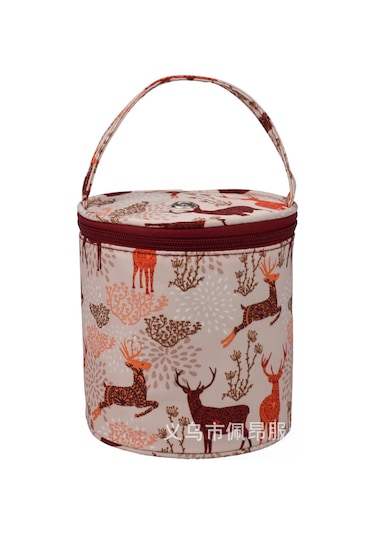 Yaozixa Mavi Geometrik Desenli Yün Çanta, Ev İçi Örgü Gereçleri Depolama, Taşınabilir Ve Dayanıklı Evcil Depolama Çantası Diğer