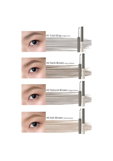 Peripera Speedy Skinny Browcara 01 Cool Gray