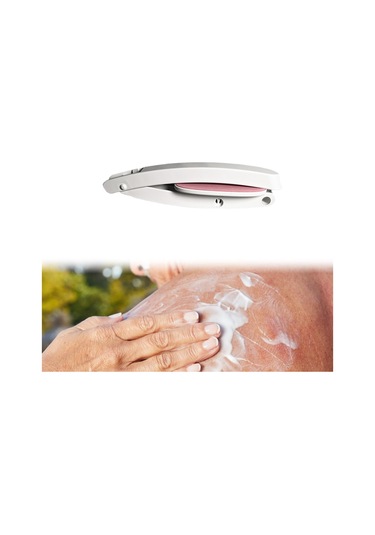 Suntek Sırt Losyonu Aplikatörü Uzun Saplı Güneş Kremi Pembe