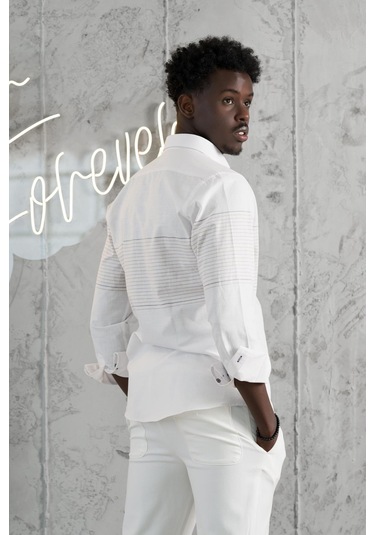 Advante Panolu Yaka Düğmeli Pamuklu Slimfit Yazlık Gömlek Kahve