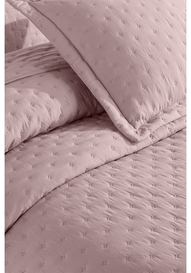 Elart Yatak Örtüsü Helena Çift Kişilik 3 Parça 240x260 Cm Pudra Pudra