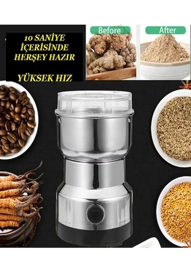 Kitchen Stuff Elektrikli Kahve Ve Baharat Öğütücü Çelik Öğütücü