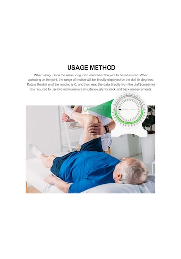 Terapi İklinomteri Pt İklinomteri Rom Hareket Aralığı Açı Bulucu Pergel Fizik Tedavi İçin Eklemlerin Hareketliliğini Ölçme Aracı