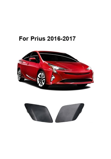 Konesam Toyota Prius 2016-2017 Ön Tampon Çekme Kanca Kapakları, Siyah Abs Malzeme, Sol Ve Sağ Seti 52128-47050 L, 52128-47070 R