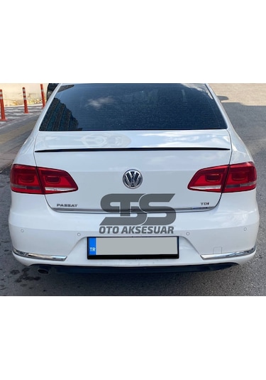 Volkswagen Passat B6 - B7 - B8 Type 2006 - 2020 Uyumlu Bagaj Üstü Spoiler Piano Black