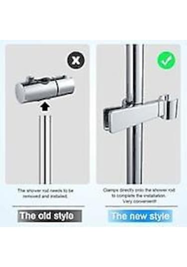 45 Dönüş İçin 18-25 Mm Kayar Çubuklu Evrensel Ayarlanabilir Duş Başlığı Tutucu B Diğer